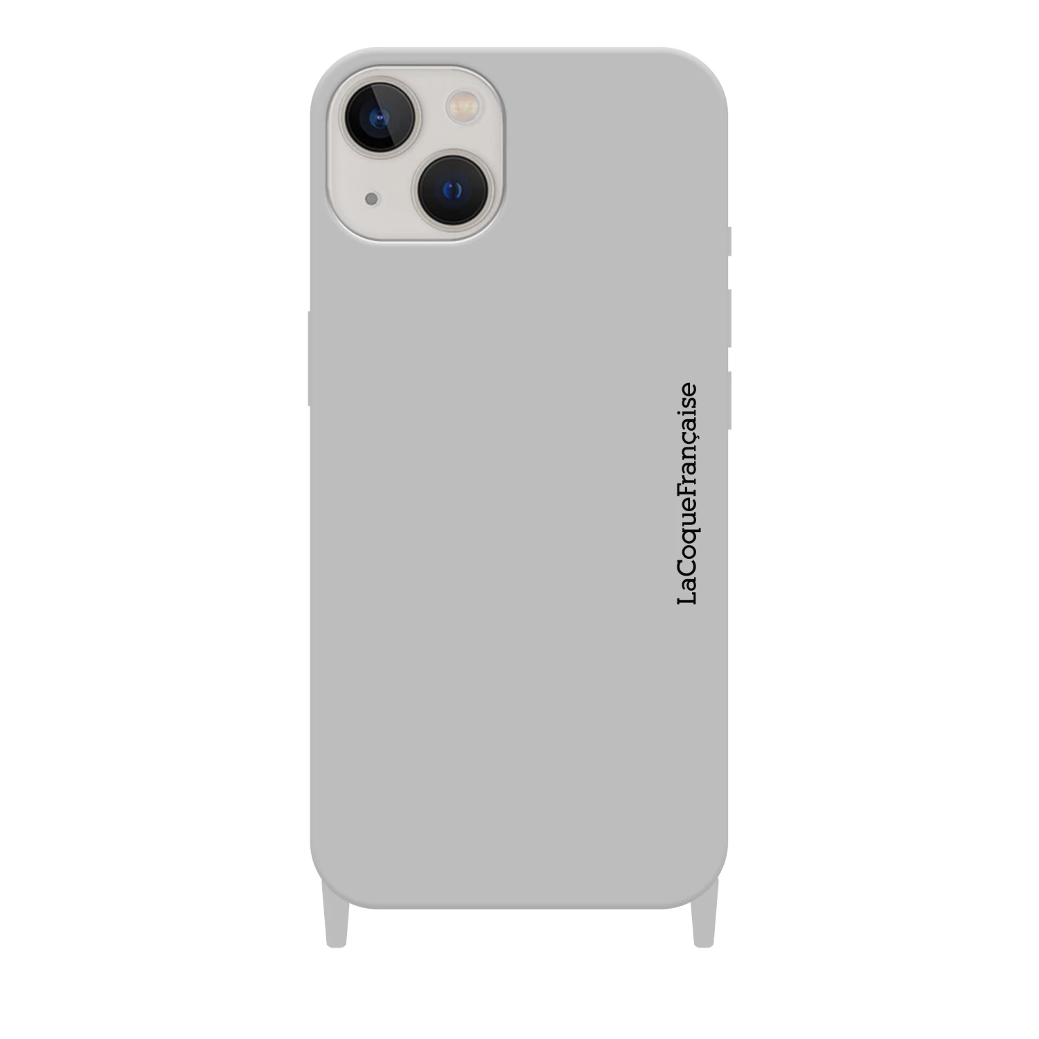 Coque Anneau Soft Touch Gris - Image 5