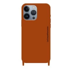 Coque Anneau Soft Touch Marron