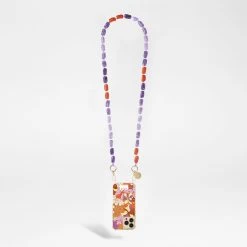 Chaine Longue Talia Violet 120 Cm