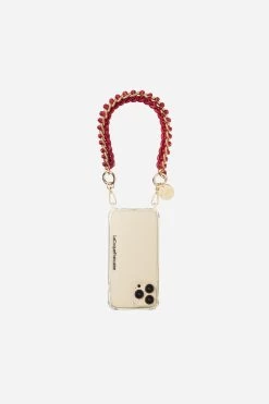 Chaine Courte Romy Bordeaux 40 Cm