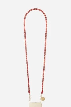 Chaine Longue Lou Rouge 120 Cm