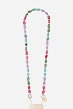 Chaine Longue Talia Fuchsia 120 Cm