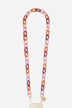 Chaine Longue Esmee Violet 120 Cm