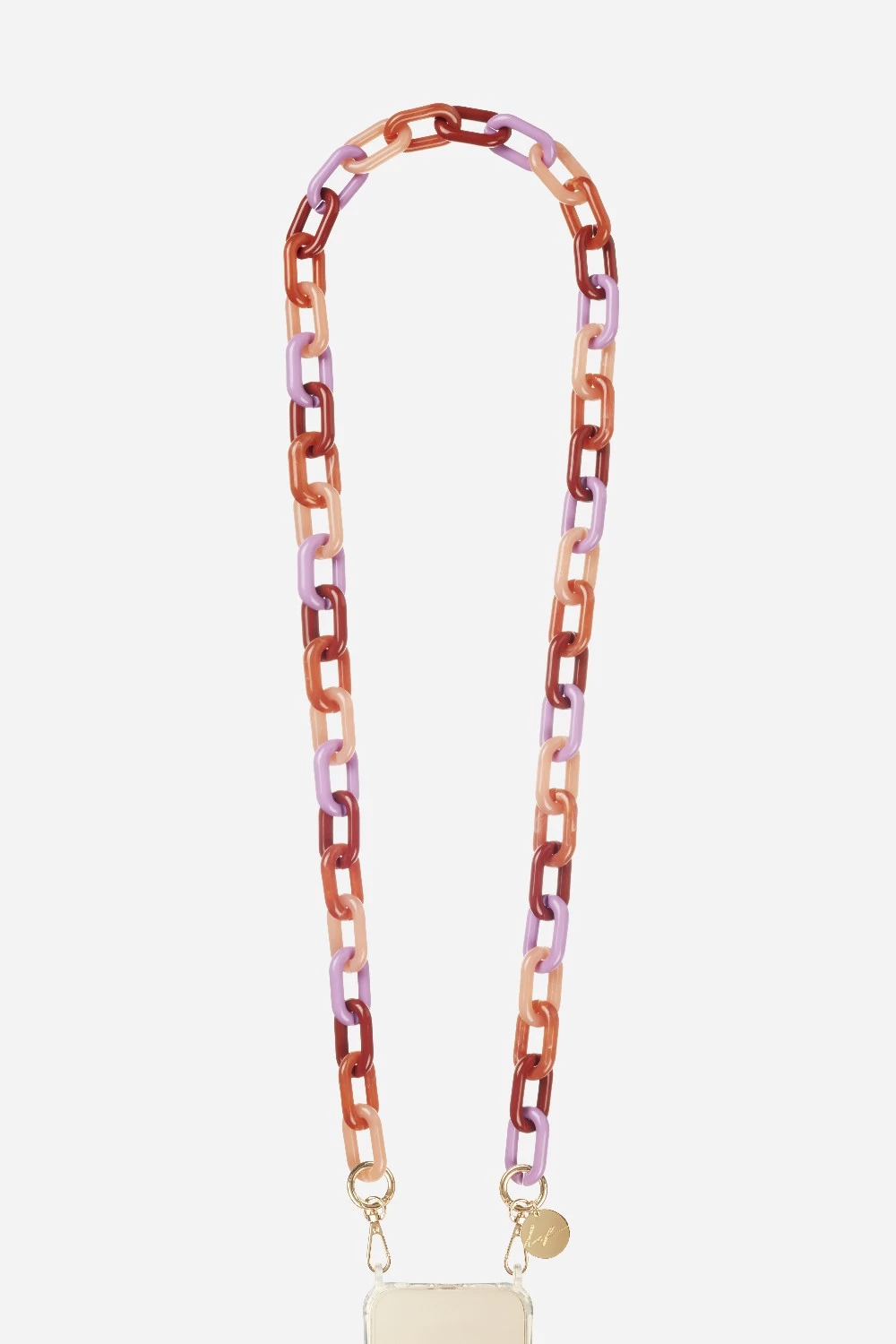 Chaine Longue Esmee Violet 120 Cm