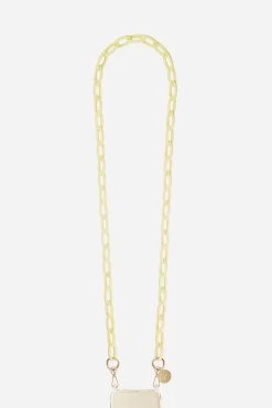 Chaine Longue Zoe Jaune 120 Cm