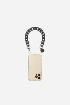 Chaine Courte Sarah Noir 40 Cm