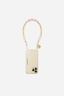 Bijoux Collier Dina Beige 45 Cm