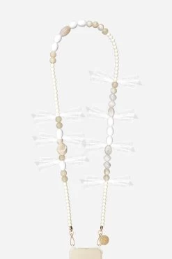 Chaine Longue Luna Blanc 120 Cm