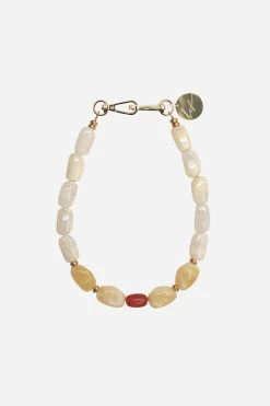 Bijoux Collier Dolly Blanc 40 Cm