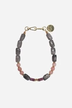 Bijoux Collier Divya Gris 40 Cm