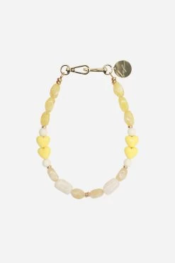 Bijoux Collier Daya Jaune 40 Cm