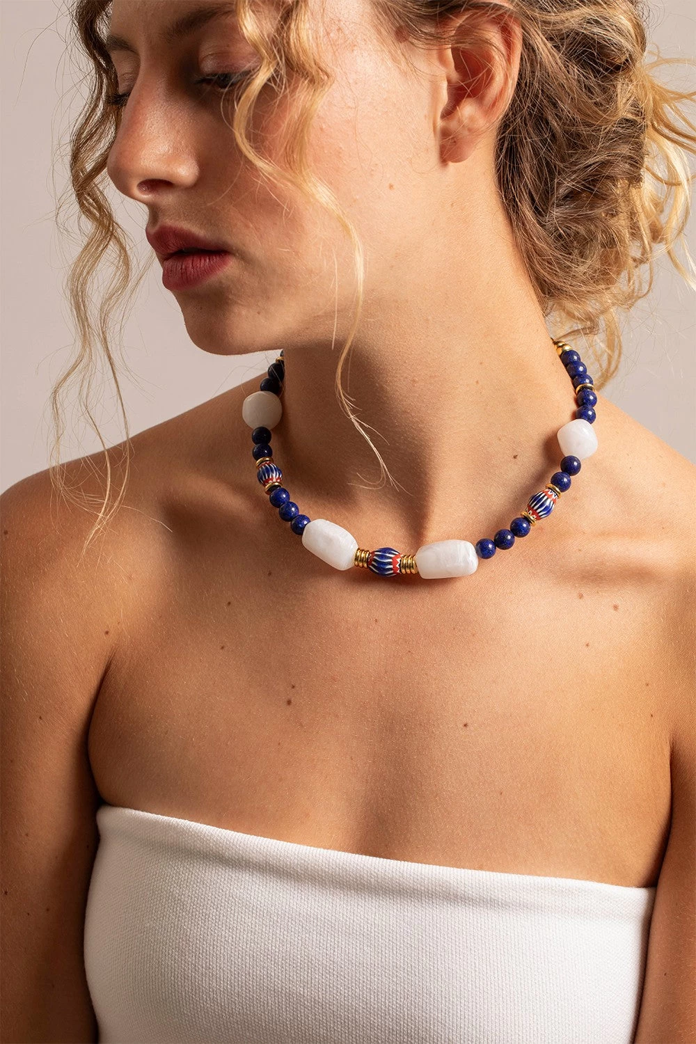 Bijoux Collier Calista Bleu 40 Cm - Image 2