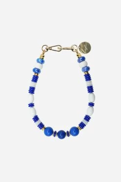 Bijoux Collier Sofia Bleu 40 Cm