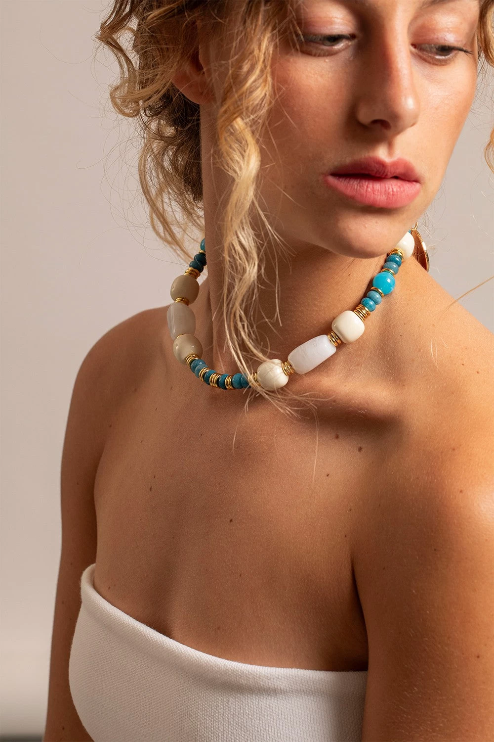 Bijoux Collier Danae Turquoise 40 Cm - Image 2