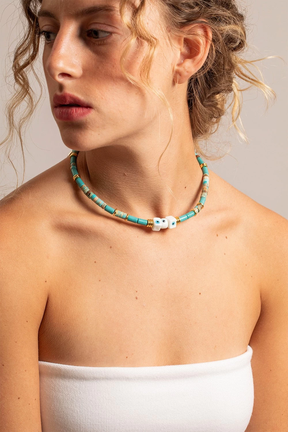 Bijoux Collier Kyra Turquoise 40 Cm - Image 2