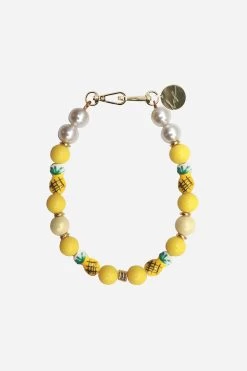 Bijoux Collier Vaiana Jaune 40 Cm