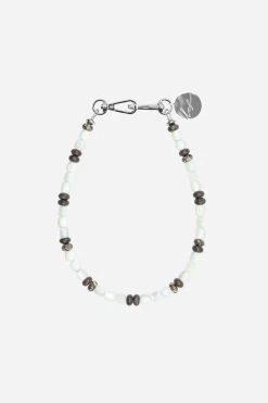 Bijoux Collier Maoi Blanc 40 Cm